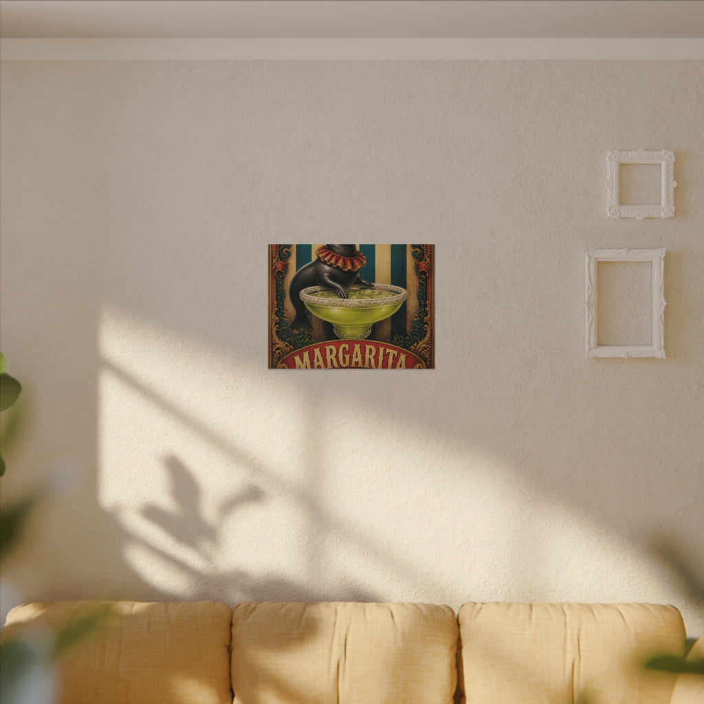 Margarita Balancing Seal Wall Art Canvas 24×36 Baroque Studio Decor Maximalist Print