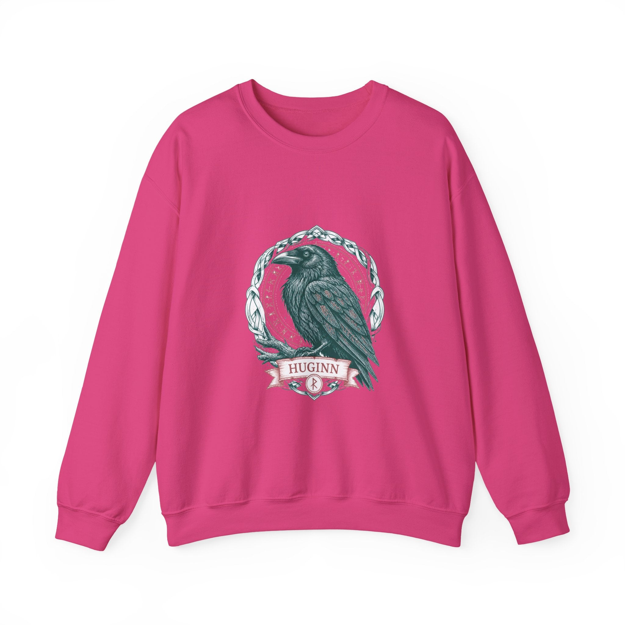 Matching Couple Sweatshirt - Huginn & Muninn Matching Couple Premium Fleece Sweatshirt Hand-Drawn Art His Hers Anniversary Gift - Design A