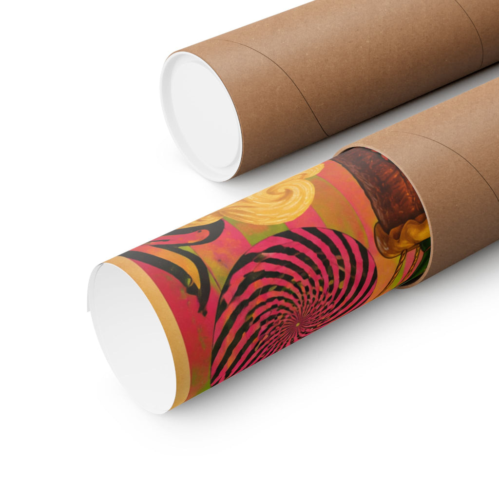 Croissant Hot Air Balloon Wall Art Poster 24×36 Psychedelic Dining Room Decor Maximalist Print
