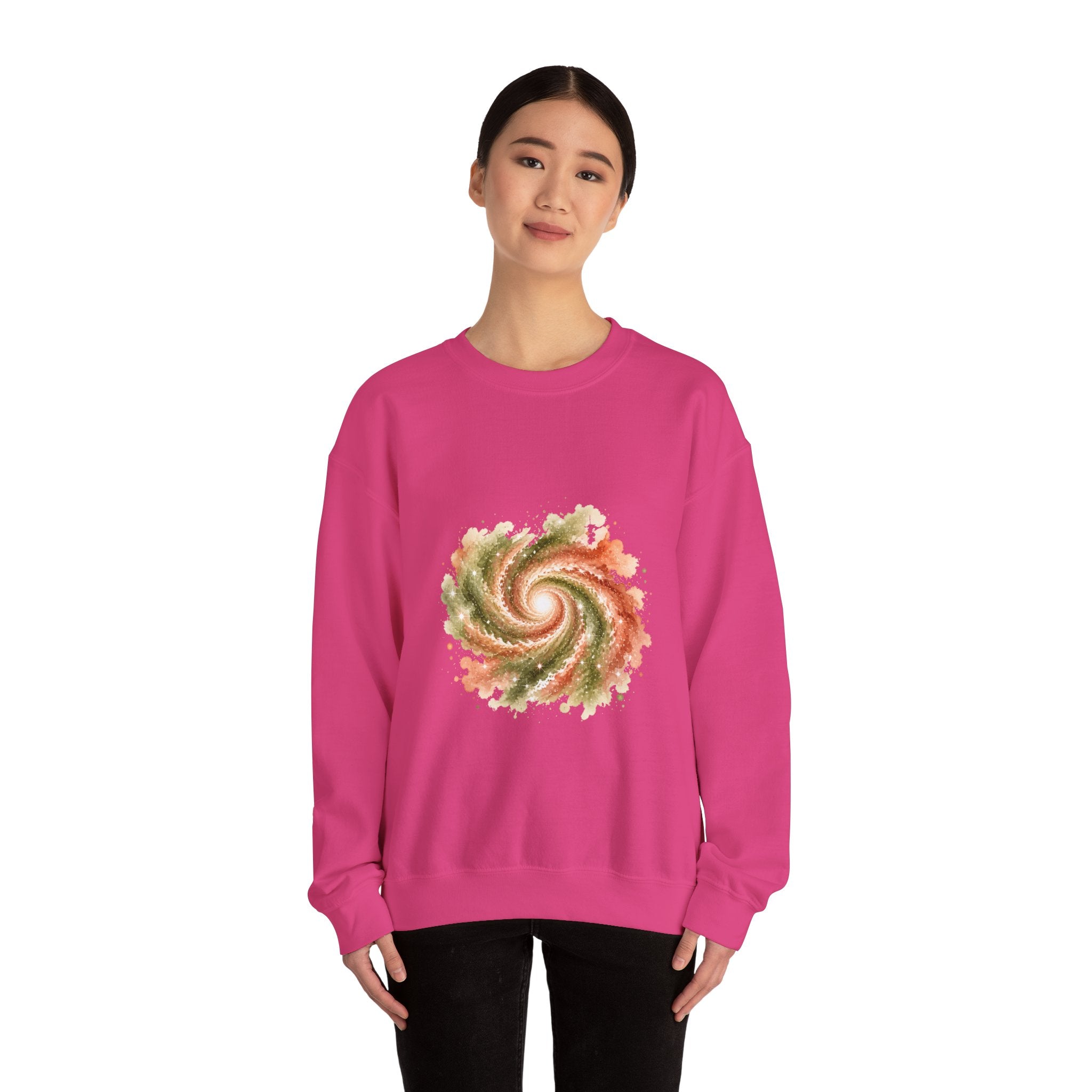 Matching Couple Sweatshirt - Galaxy & Supernova Matching Couple Crewneck Sweatshirt Watercolor Art His Hers Engagement Gift - Design A