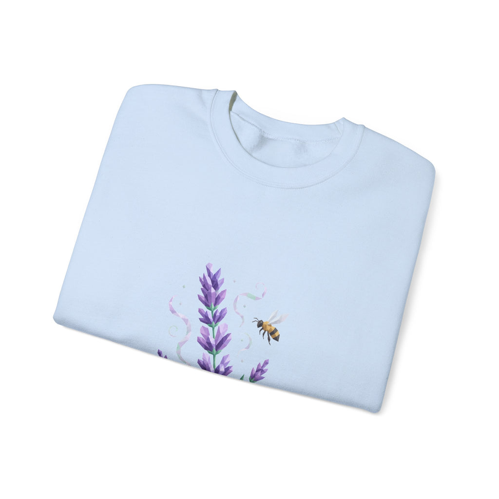 Matching Couple Sweatshirt - Lavender & Thistle Matching Couple Premium Fleece Sweatshirt Geometric Art His Hers Love Gift - Design A