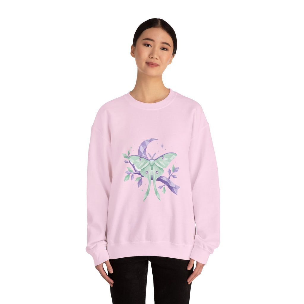 Matching Couple Sweatshirt - Butterfly & Moth Matching Couple Comfort Colors Crew Geometric Art His Hers Love Gift - Design B