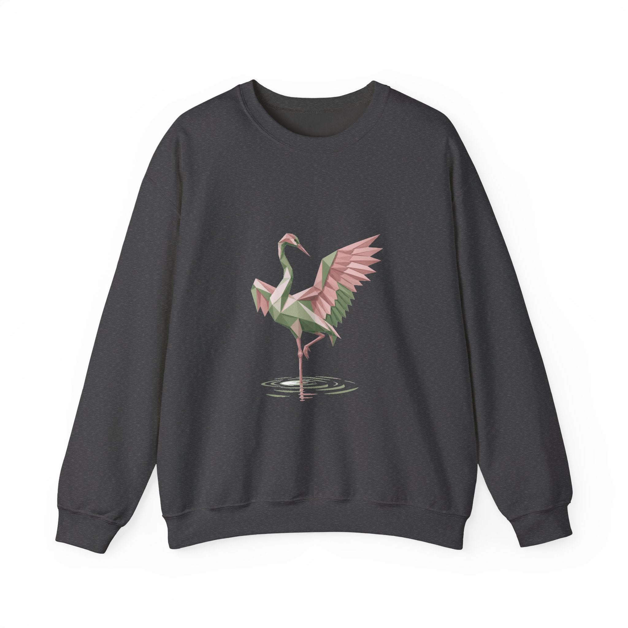 Matching Couple Sweatshirt - Tiger & Crane Matching Couple Comfort Colors Crew Geometric Art His Hers Love Gift - Design B