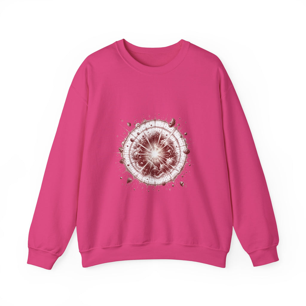 Matching Couple Sweatshirt - Galaxy & Supernova Matching Couple Comfort Colors Crew Hand-Drawn Art His Hers Anniversary Gift - Design B