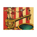 Giant Key Performance Wall Art Canvas 24×36 Pop Art Restaurant Decor Maximalist Print