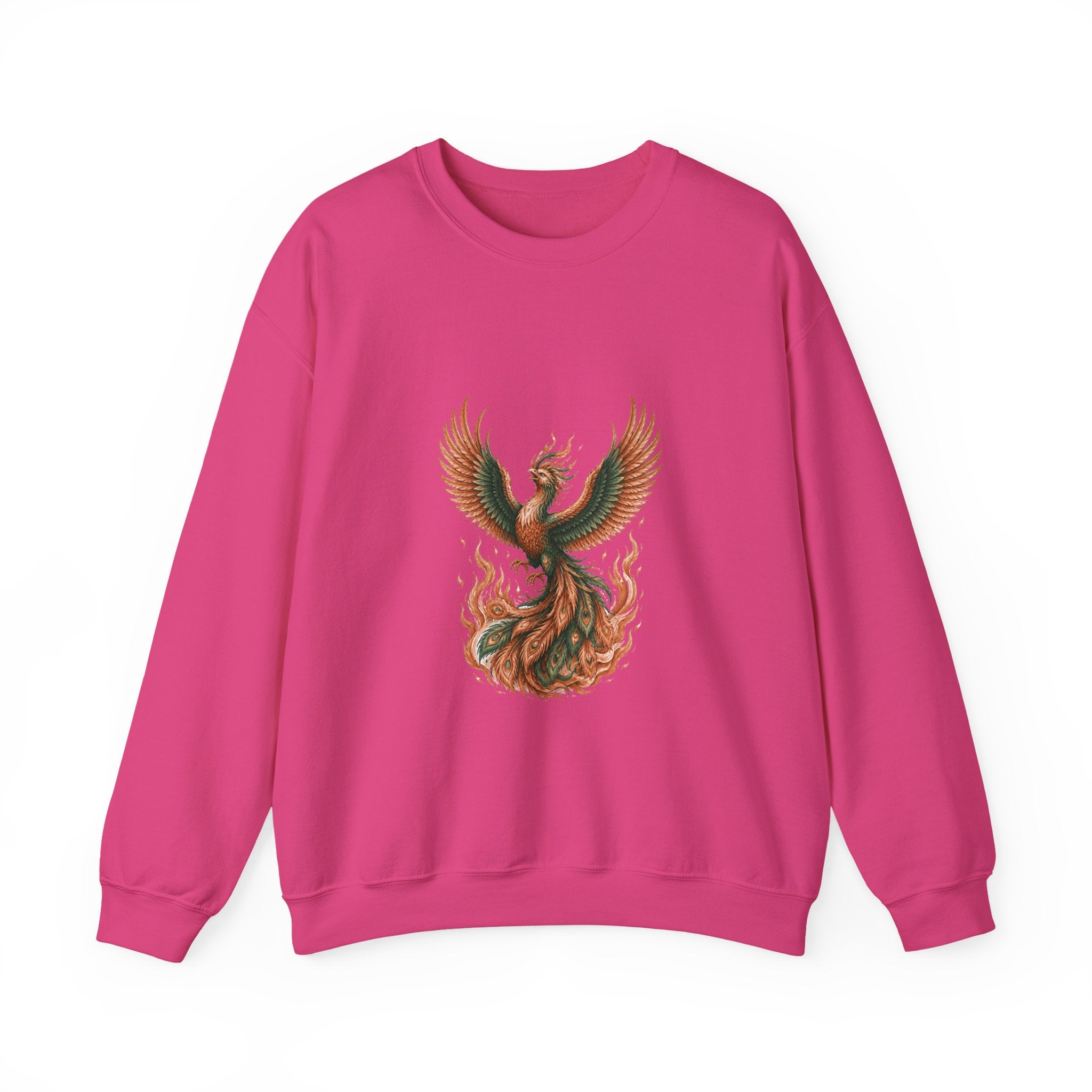 Matching Couple Sweatshirt - Dragon & Phoenix Matching Couple Comfort Colors Crew Hand-Drawn Art His Hers Anniversary Gift - Design B