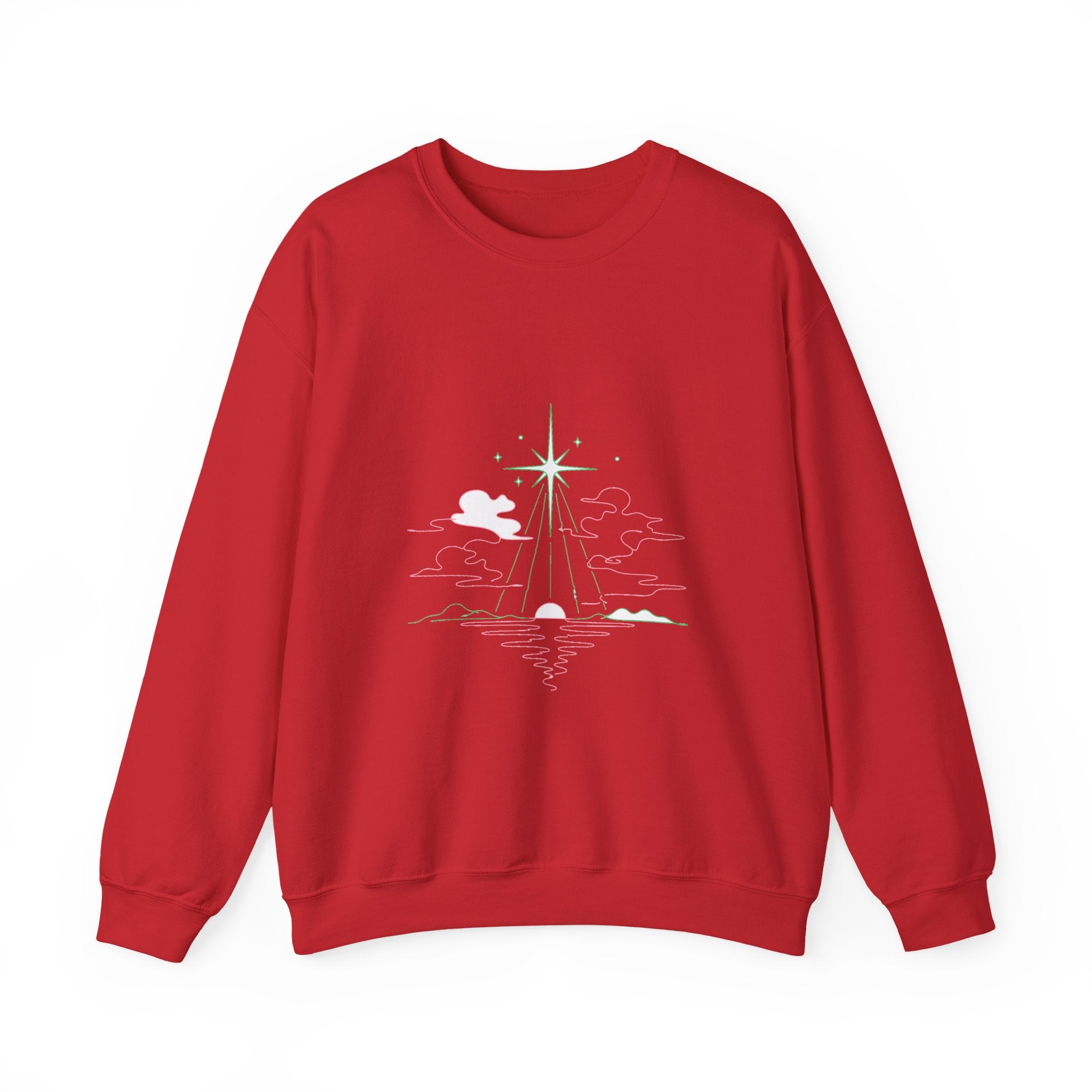 Matching Couple Sweatshirt - Evening & Morning Star Matching Couple Comfort Colors Crew Minimalist Art His Hers Christmas Gift - Design A