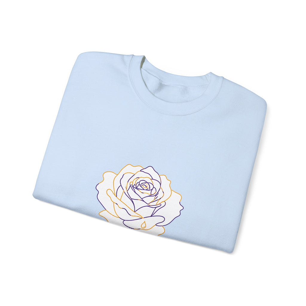 Matching Couple Sweatshirt - Rose & Thorn Matching Couple Premium Fleece Sweatshirt Minimalist Art His Hers Christmas Gift - Design A