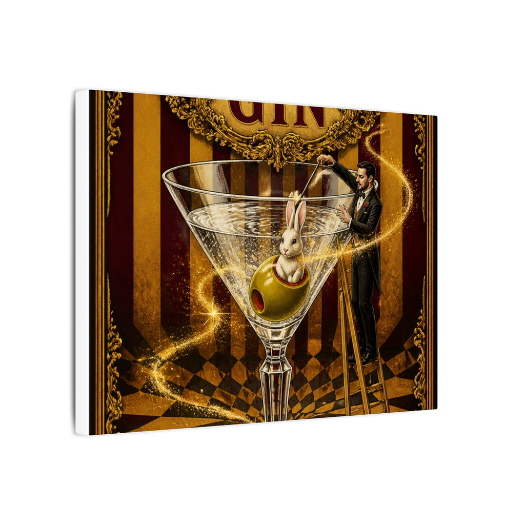 Martini Magician Wall Art Canvas 16×20 Baroque Home Office Decor Maximalist Print