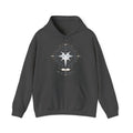Matching Couple Sweatshirt - Compass North & South Matching Couple Hooded Sweatshirt Minimalist Art His Hers Valentine Gift - Design B
