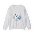 Matching Couple Sweatshirt - Raven & Swan Matching Couple Crewneck Sweatshirt Hand-Drawn Art His Hers Best Friend Gift - Design B