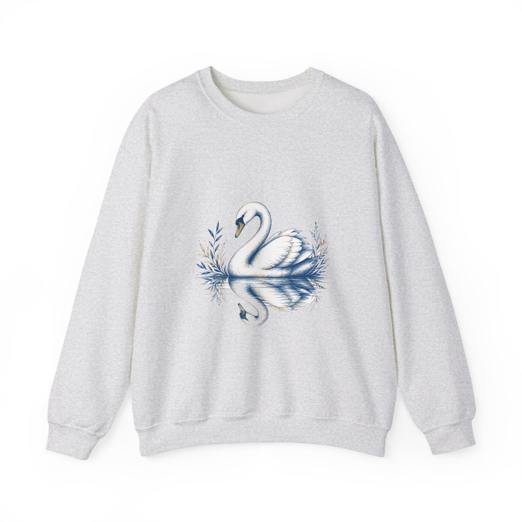 Matching Couple Sweatshirt - Raven & Swan Matching Couple Crewneck Sweatshirt Hand-Drawn Art His Hers Best Friend Gift - Design B