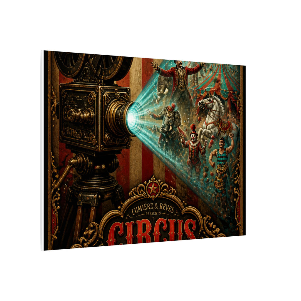 Film Camera Projector Show Wall Art Canvas 16×20 Baroque Home Office Decor Maximalist Print