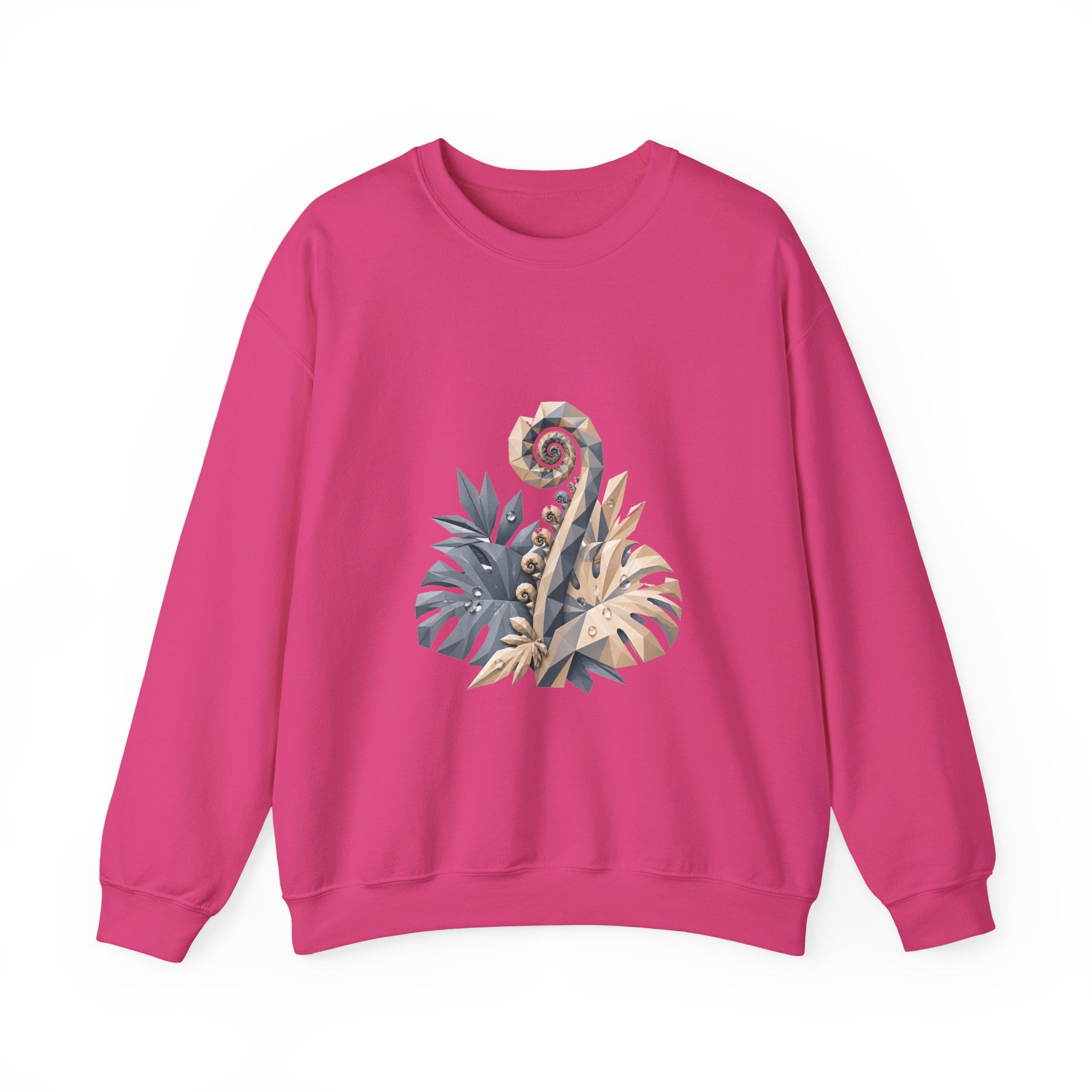 Matching Couple Sweatshirt - Desert & Rainforest Matching Couple Comfort Colors Crew Geometric Art His Hers Love Gift - Design B