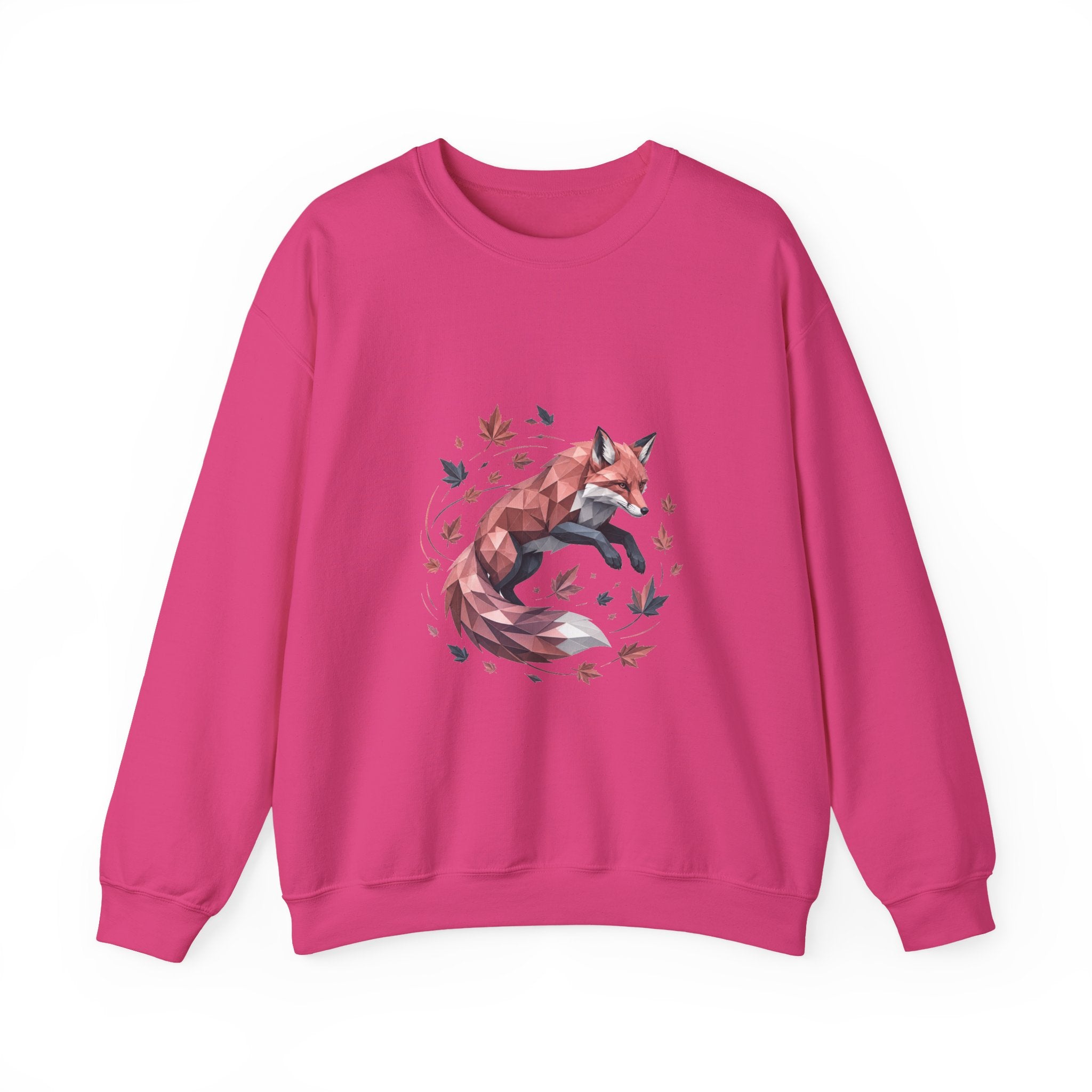 Matching Couple Sweatshirt - Fox & Rabbit Matching Couple Crewneck Sweatshirt Geometric Art His Hers Couple Gift - Design A