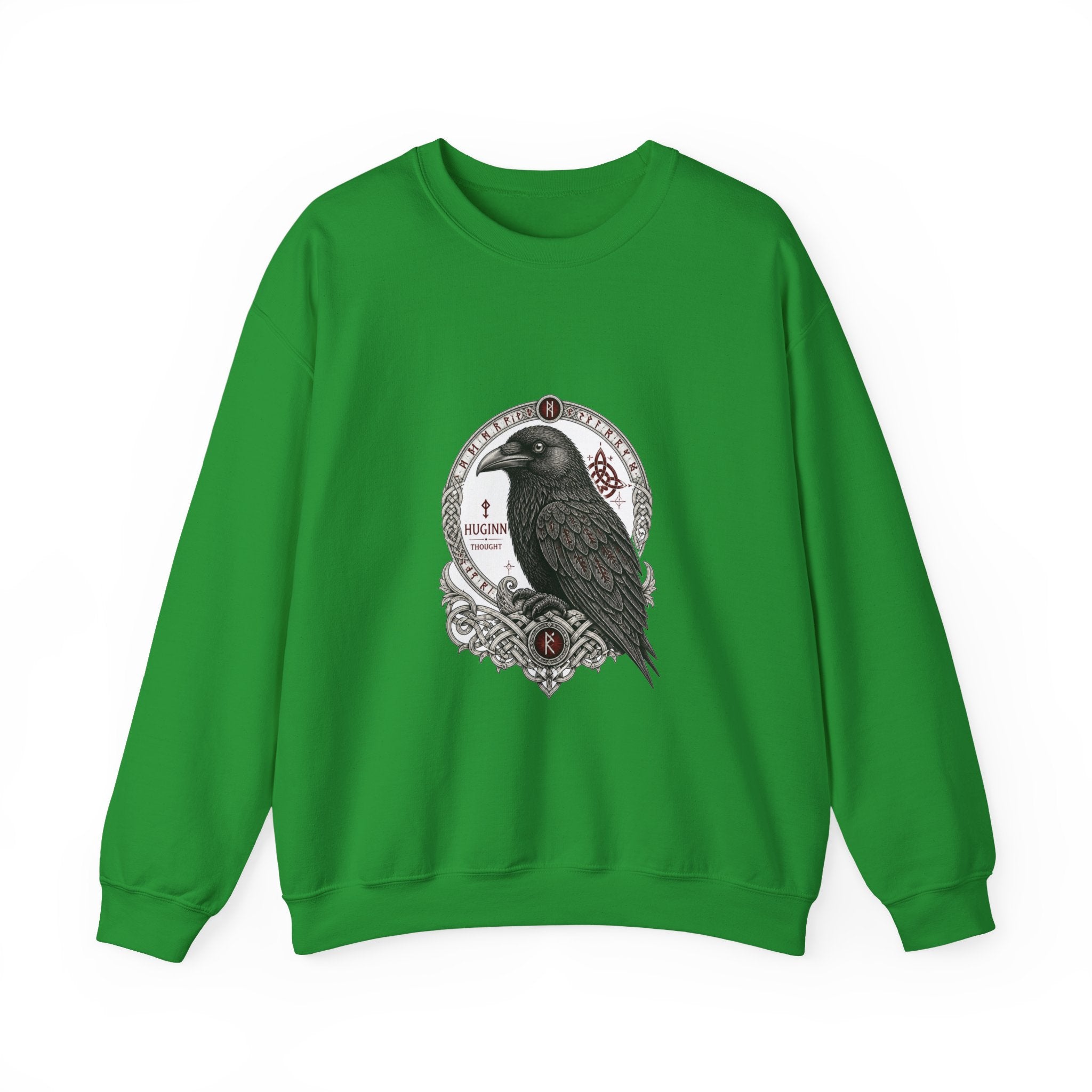 Matching Couple Sweatshirt - Huginn & Muninn Matching Couple Comfort Colors Crew Vintage Art His Hers Honeymoon Gift - Design A