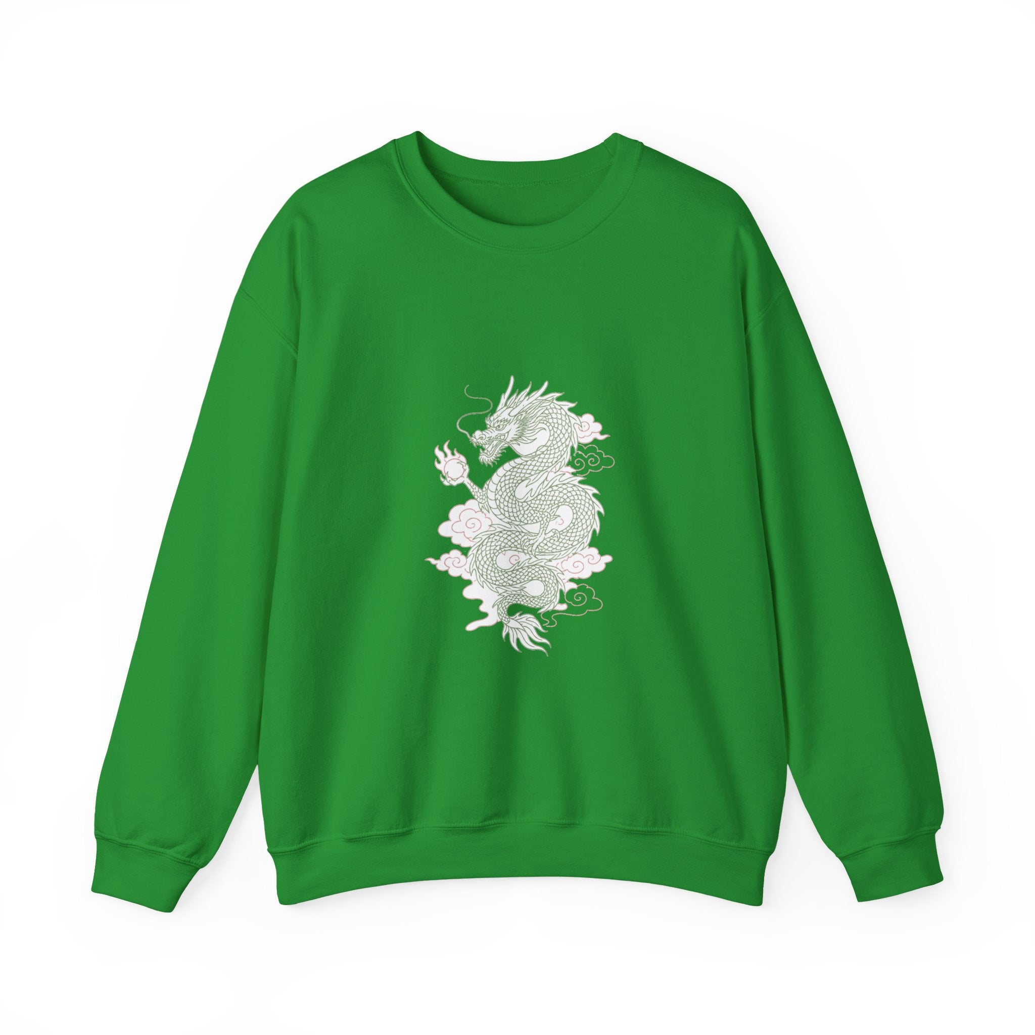 Matching Couple Sweatshirt - Dragon & Phoenix Matching Couple Premium Fleece Sweatshirt Minimalist Art His Hers Christmas Gift - Design A