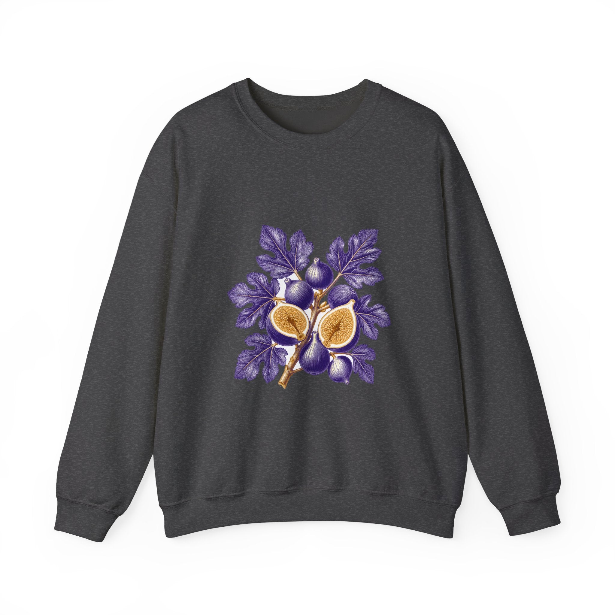 Matching Couple Sweatshirt - Olive Branch & Fig Matching Couple Premium Fleece Sweatshirt Vintage Art His Hers Honeymoon Gift - Design B