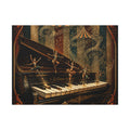 Grand Piano Acrobats Wall Art Canvas 16×20 Baroque Home Office Decor Maximalist Print