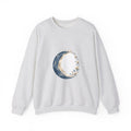 Matching Couple Sweatshirt - Waxing & Waning Moon Matching Couple Comfort Colors Crew Geometric Art His Hers Love Gift - Design A