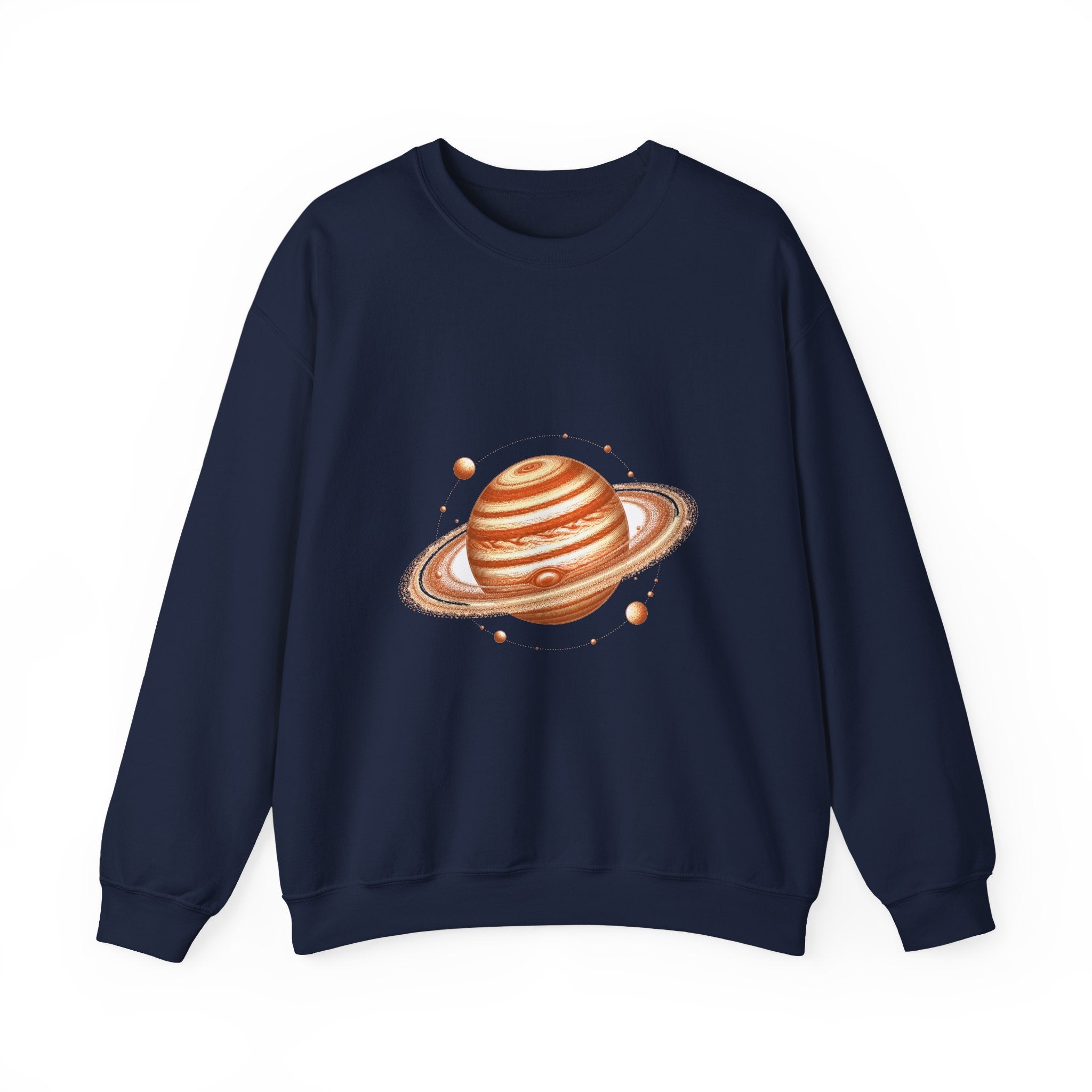 Matching Couple Sweatshirt - Astronaut & Planet Matching Couple Comfort Colors Crew Vintage Art His Hers Honeymoon Gift - Design B