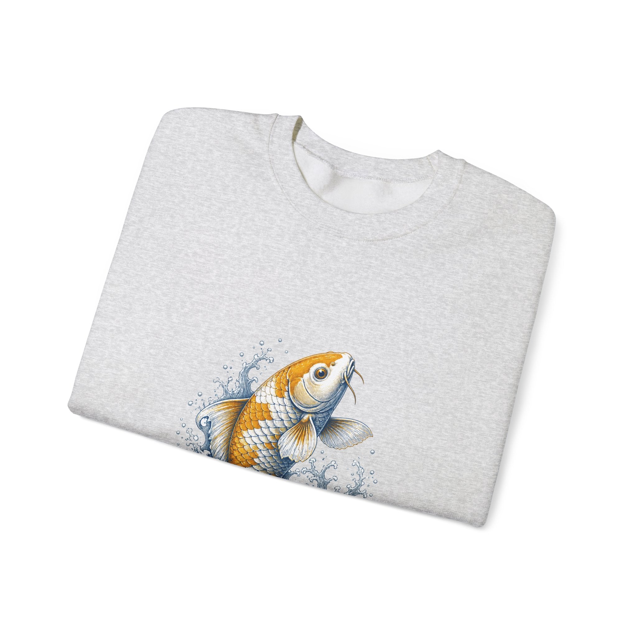 Matching Couple Sweatshirt - Koi Fish Yin Yang Matching Couple Comfort Colors Crew Vintage Art His Hers Honeymoon Gift - Design A