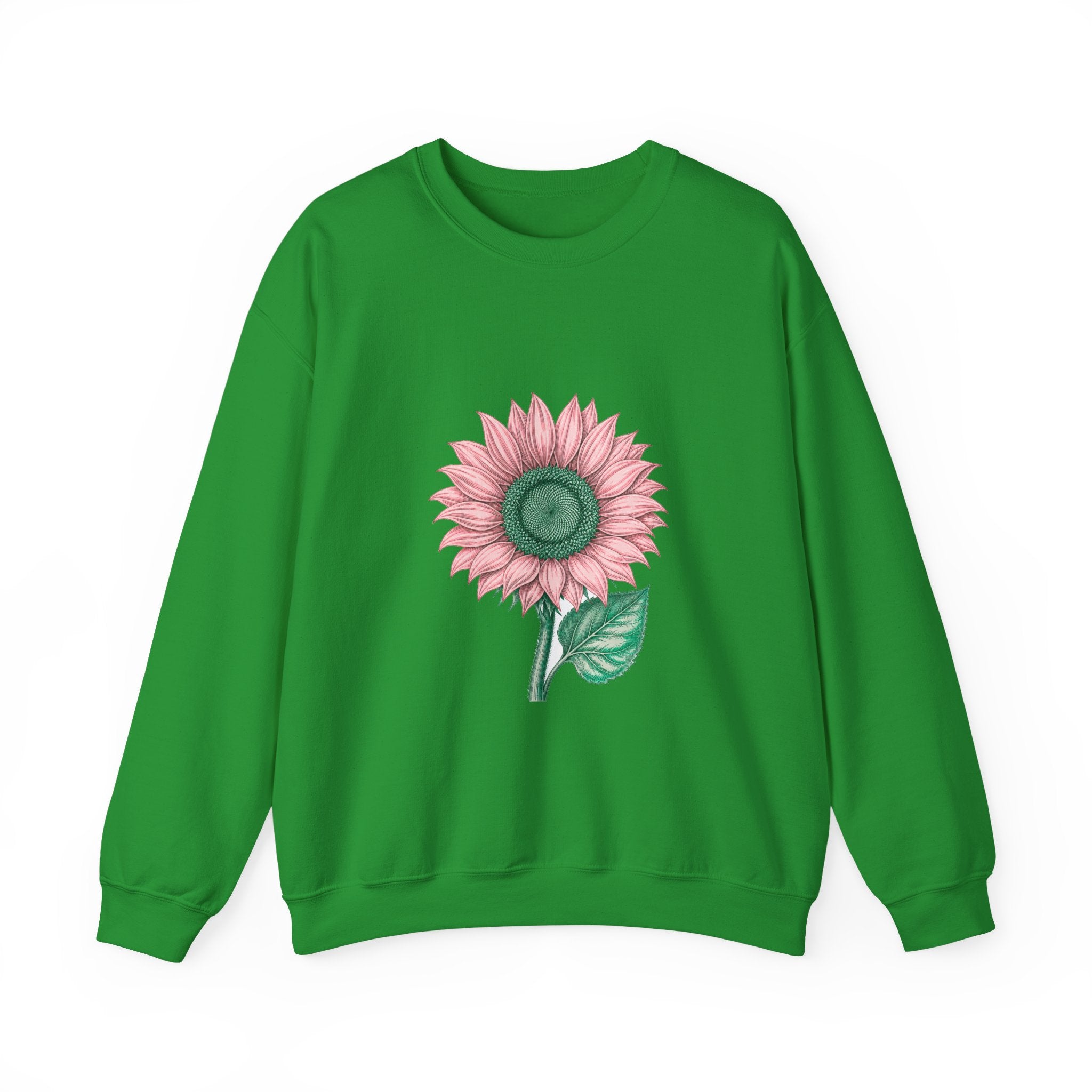 Matching Couple Sweatshirt - Sunflower & Moonflower Matching Couple Crewneck Sweatshirt Vintage Art His Hers Wedding Gift - Design A