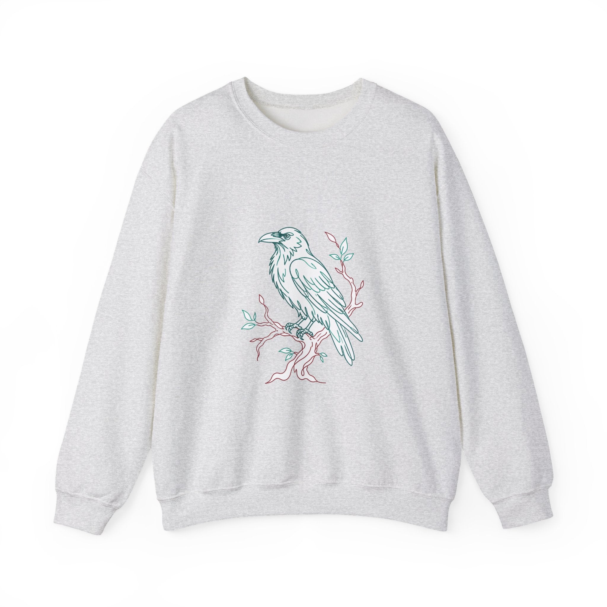 Matching Couple Sweatshirt - Raven & Swan Matching Couple Premium Fleece Sweatshirt Minimalist Art His Hers Christmas Gift - Design A