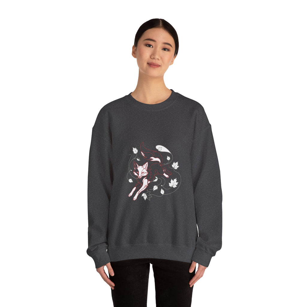 Matching Couple Sweatshirt - Fox & Rabbit Matching Couple Crewneck Sweatshirt Minimalist Art His Hers Valentine Gift - Design A