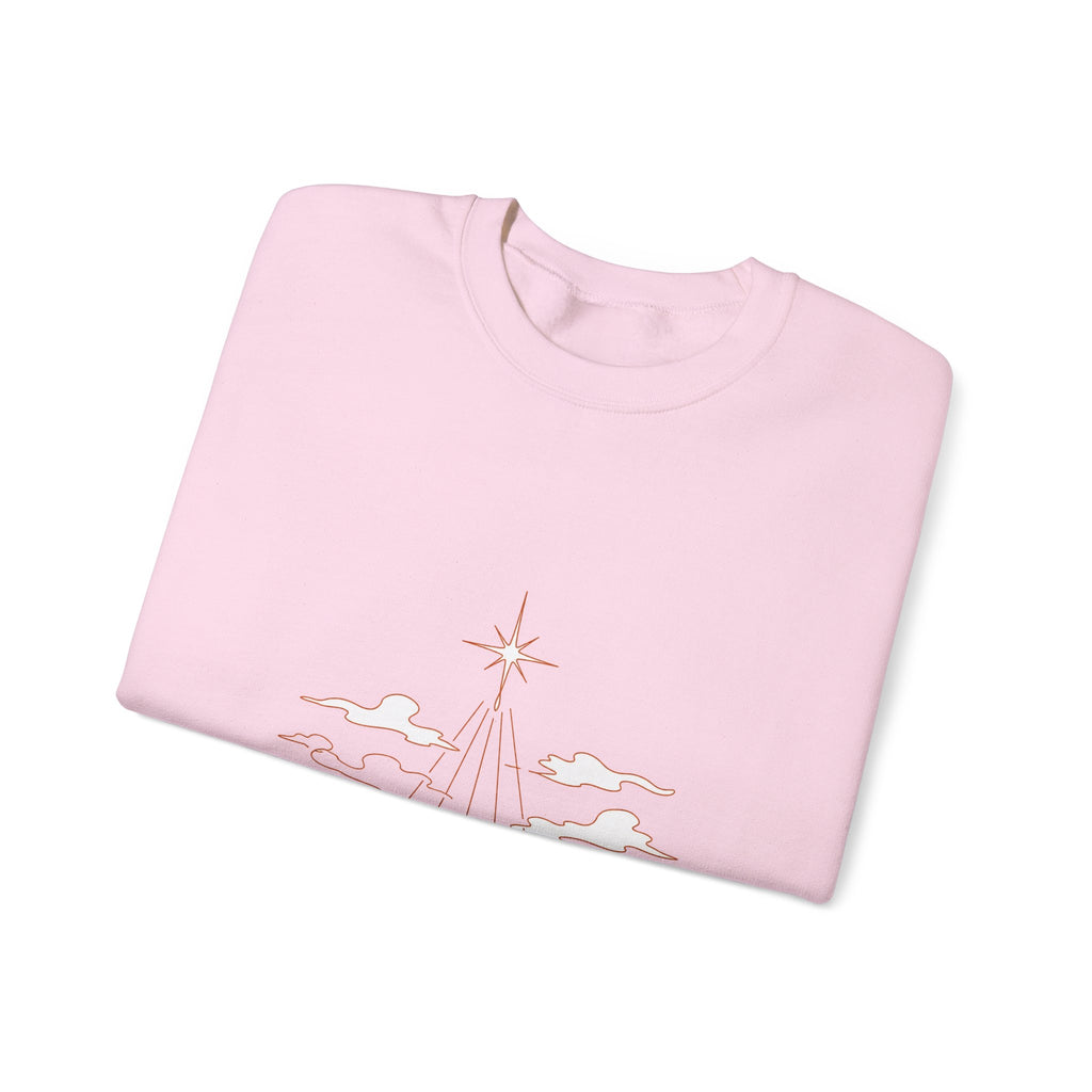 Matching Couple Sweatshirt - Evening & Morning Star Matching Couple Premium Fleece Sweatshirt Minimalist Art His Hers Christmas Gift - Design A
