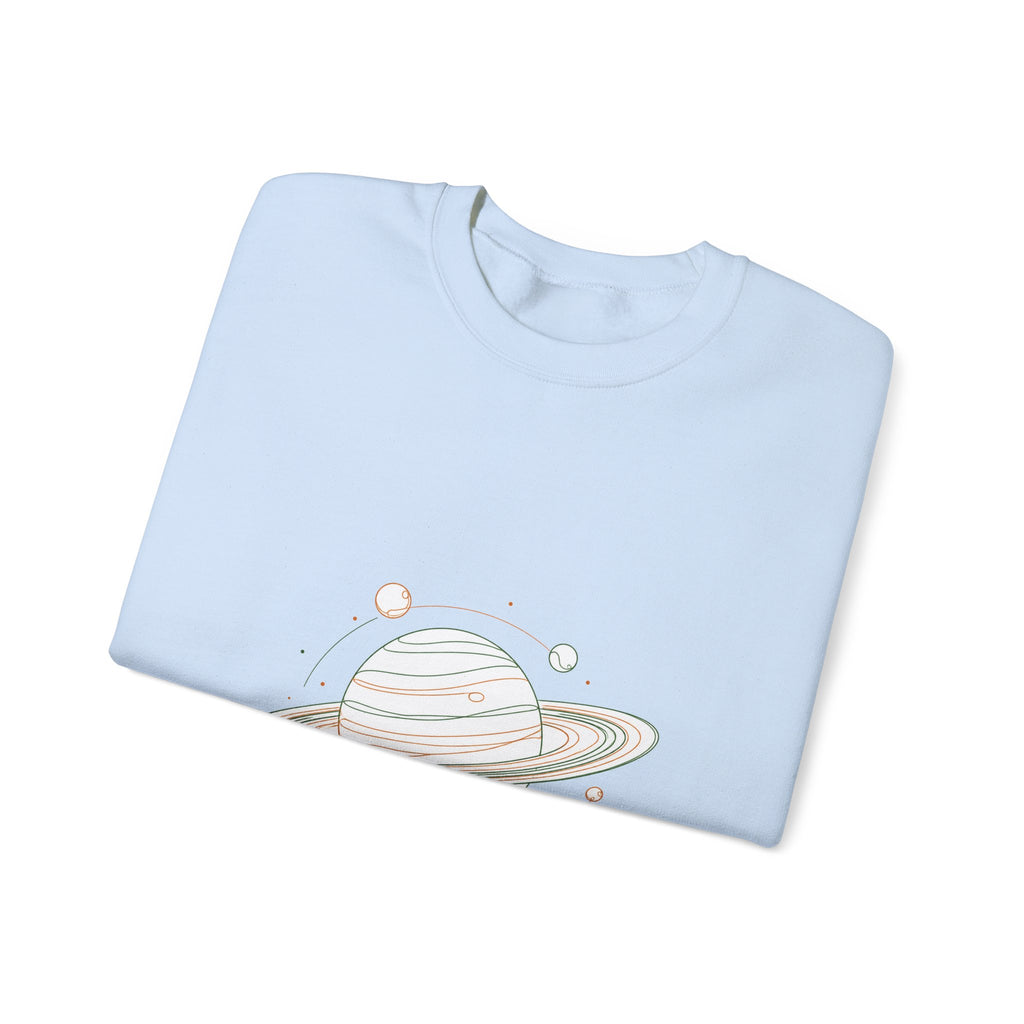 Matching Couple Sweatshirt - Saturn & Jupiter Matching Couple Comfort Colors Crew Minimalist Art His Hers Christmas Gift - Design A