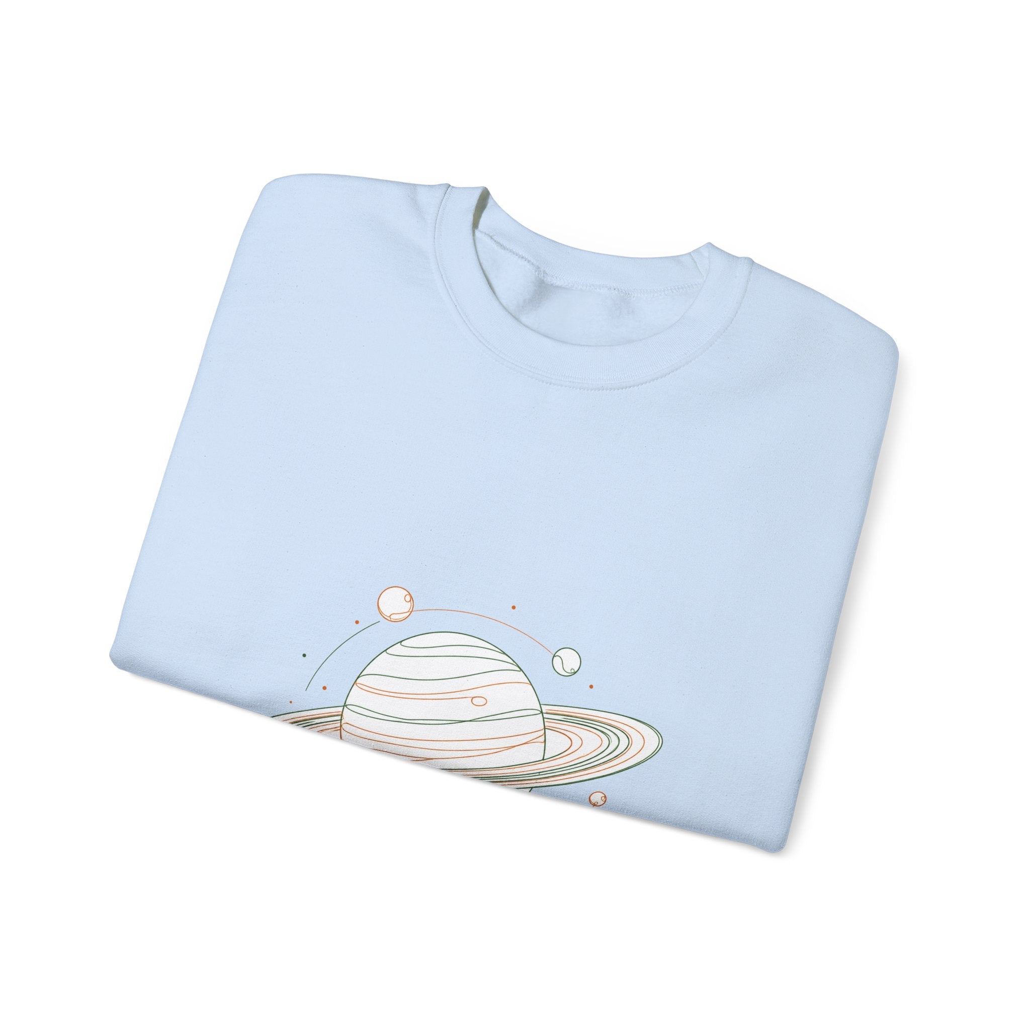 Matching Couple Sweatshirt - Saturn & Jupiter Matching Couple Comfort Colors Crew Minimalist Art His Hers Christmas Gift - Design A