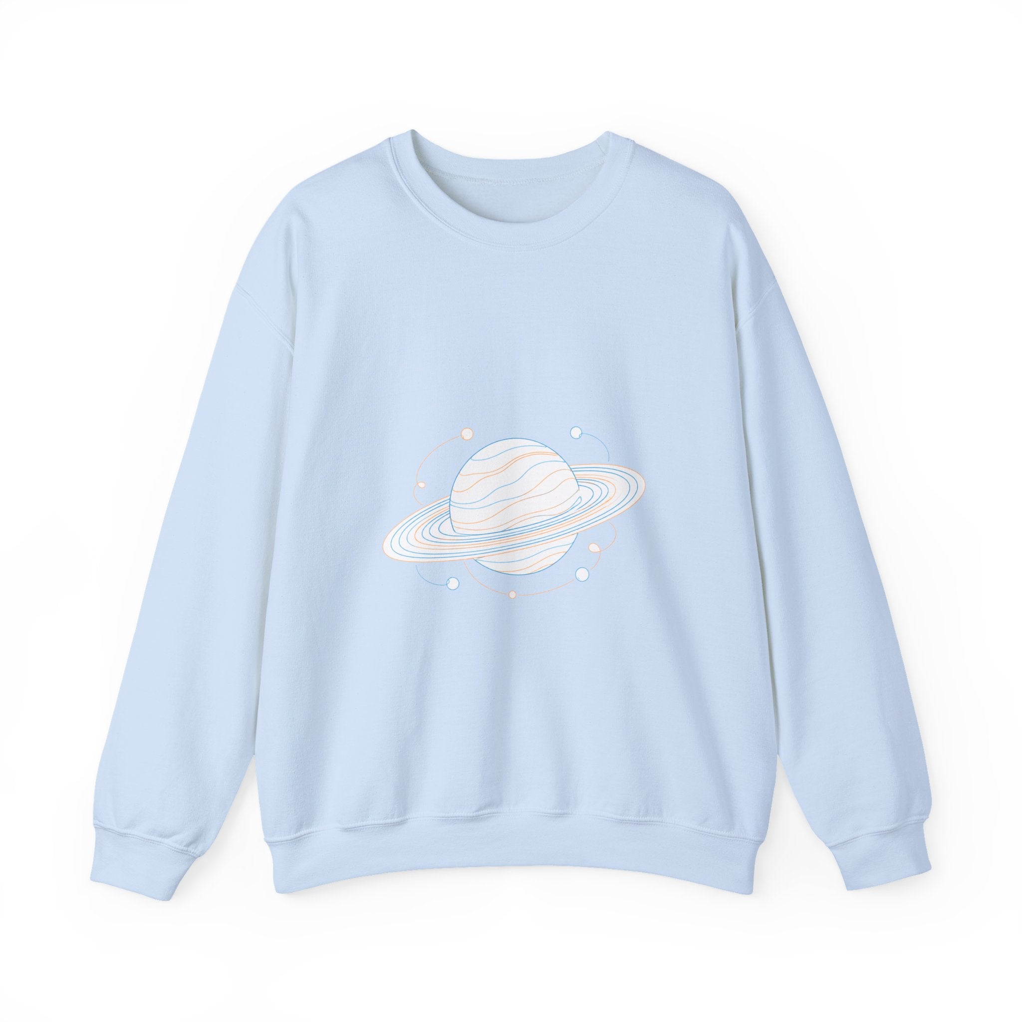 Matching Couple Sweatshirt - Saturn & Jupiter Matching Couple Premium Fleece Sweatshirt Minimalist Art His Hers Christmas Gift - Design A