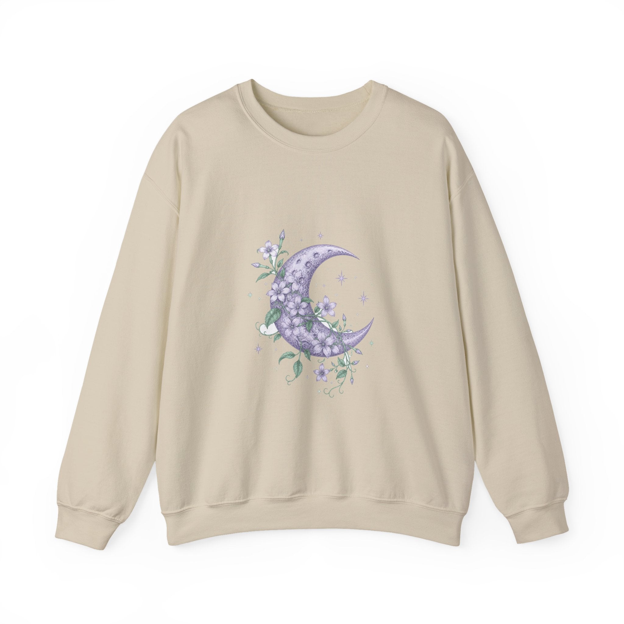 Matching Couple Sweatshirt - Sun & Moon Matching Couple Crewneck Sweatshirt Vintage Art His Hers Wedding Gift - Design A