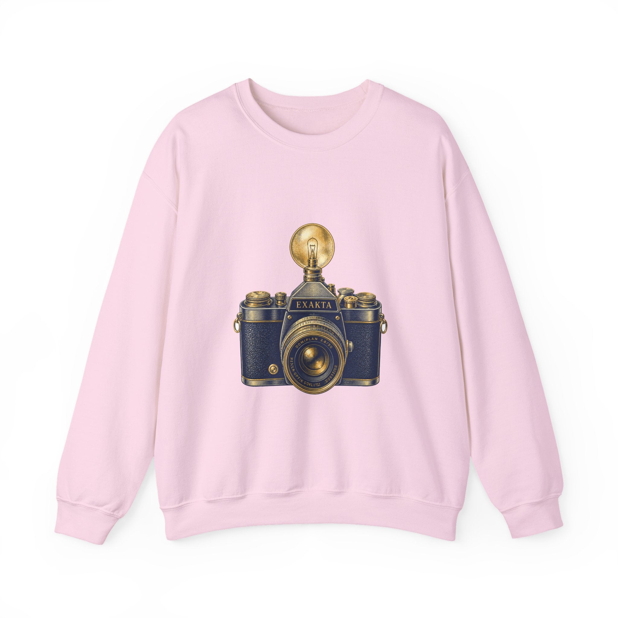 Matching Couple Sweatshirt - Camera & Film Matching Couple Premium Fleece Sweatshirt Vintage Art His Hers Honeymoon Gift - Design A