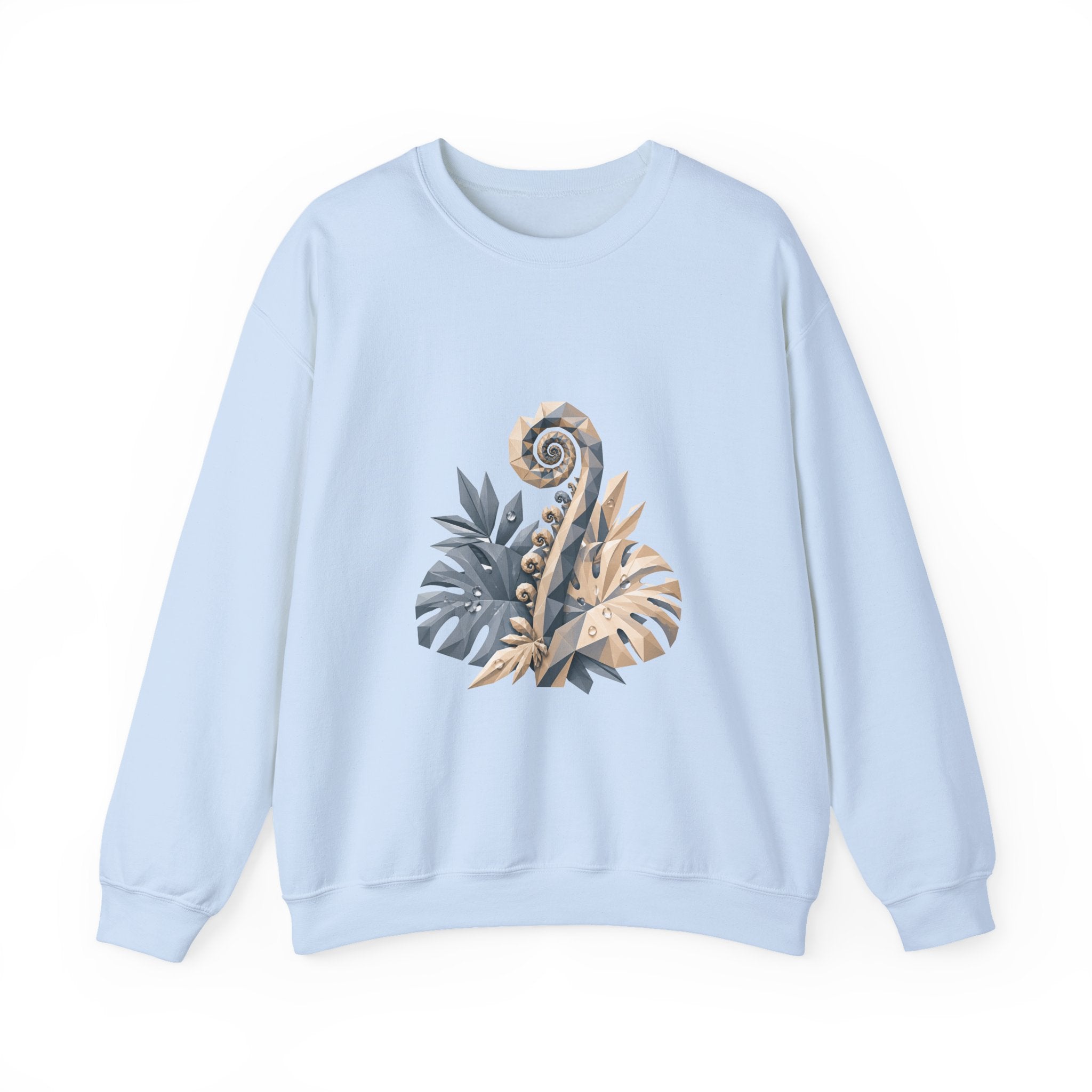 Matching Couple Sweatshirt - Desert & Rainforest Matching Couple Comfort Colors Crew Geometric Art His Hers Love Gift - Design B