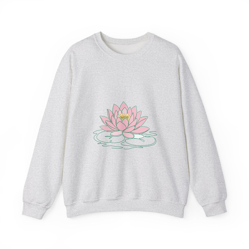 Matching Couple Sweatshirt - Open & Closed Lotus Matching Couple Premium Fleece Sweatshirt Minimalist Art His Hers Christmas Gift - Design A