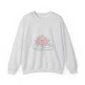 Matching Couple Sweatshirt - Open & Closed Lotus Matching Couple Premium Fleece Sweatshirt Minimalist Art His Hers Christmas Gift - Design A