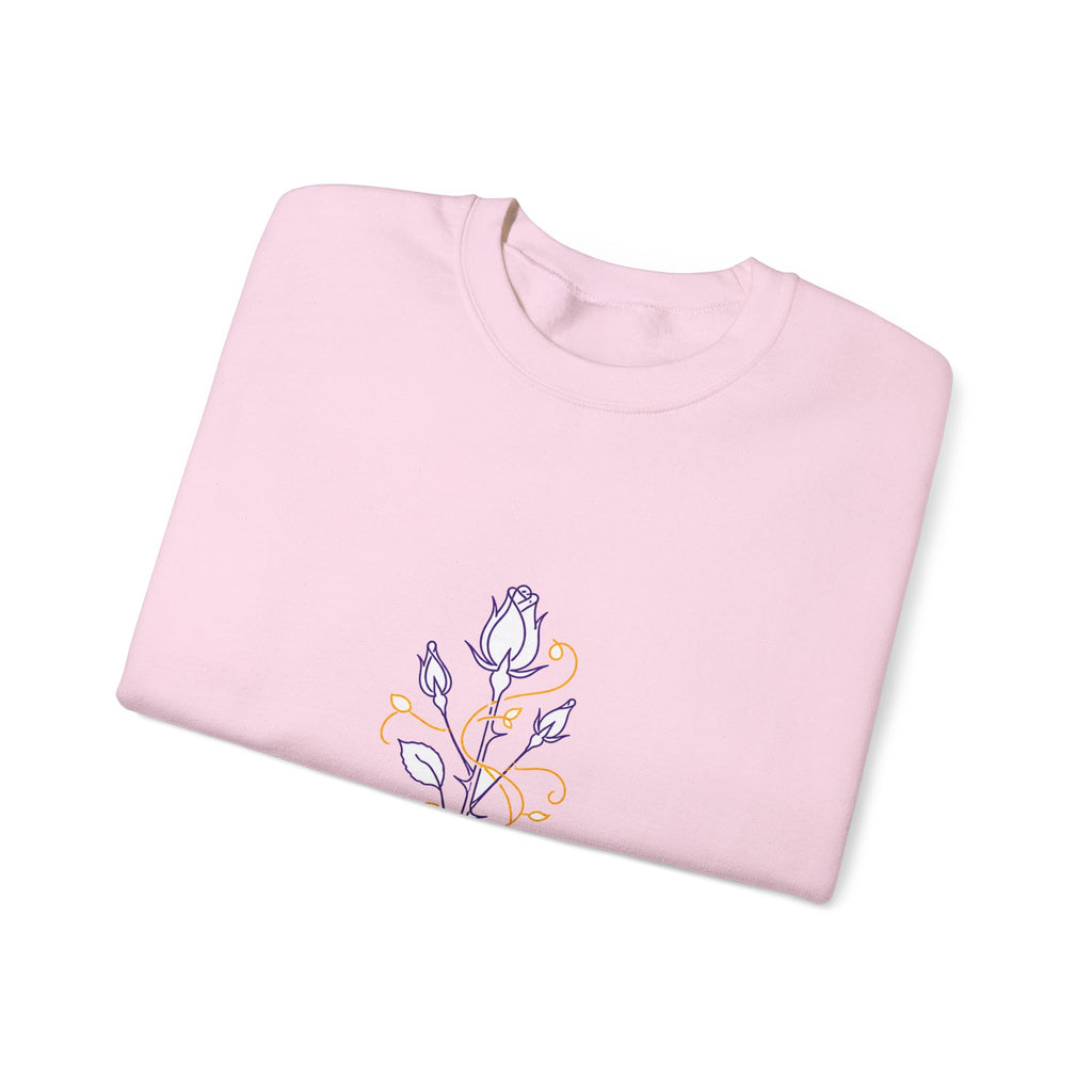 Matching Couple Sweatshirt - Rose & Thorn Matching Couple Premium Fleece Sweatshirt Minimalist Art His Hers Christmas Gift - Design B