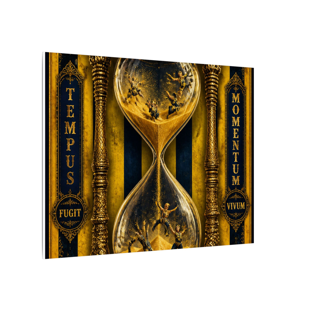 Hourglass Acrobats Wall Art Canvas 16×20 Baroque Home Office Decor Maximalist Print