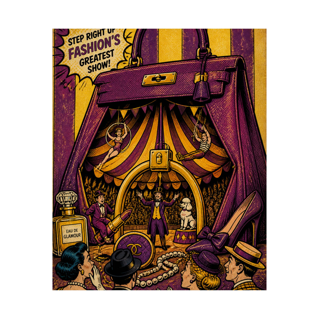 Handbag Big Top Wall Art Poster 24×36 Pop Art Restaurant Decor Maximalist Print