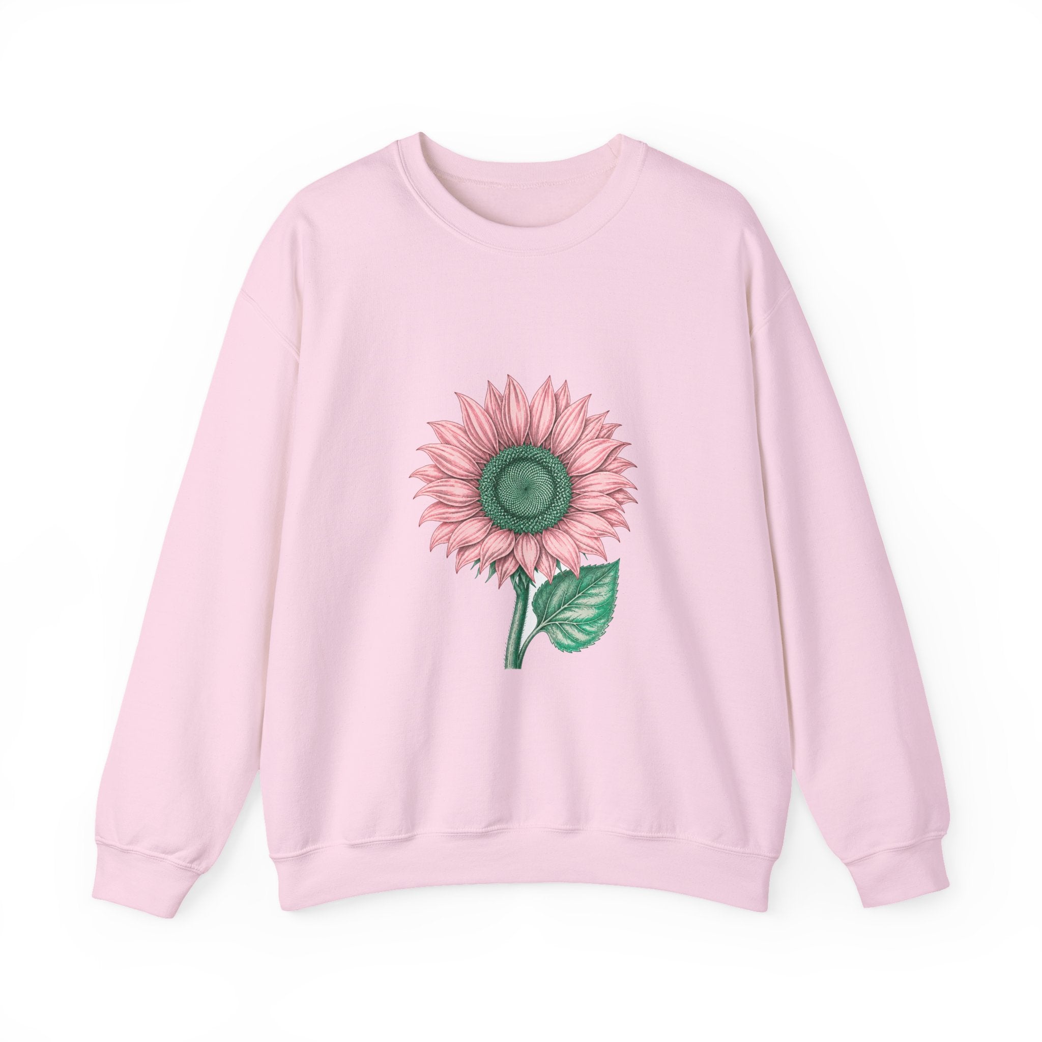 Matching Couple Sweatshirt - Sunflower & Moonflower Matching Couple Crewneck Sweatshirt Vintage Art His Hers Wedding Gift - Design A