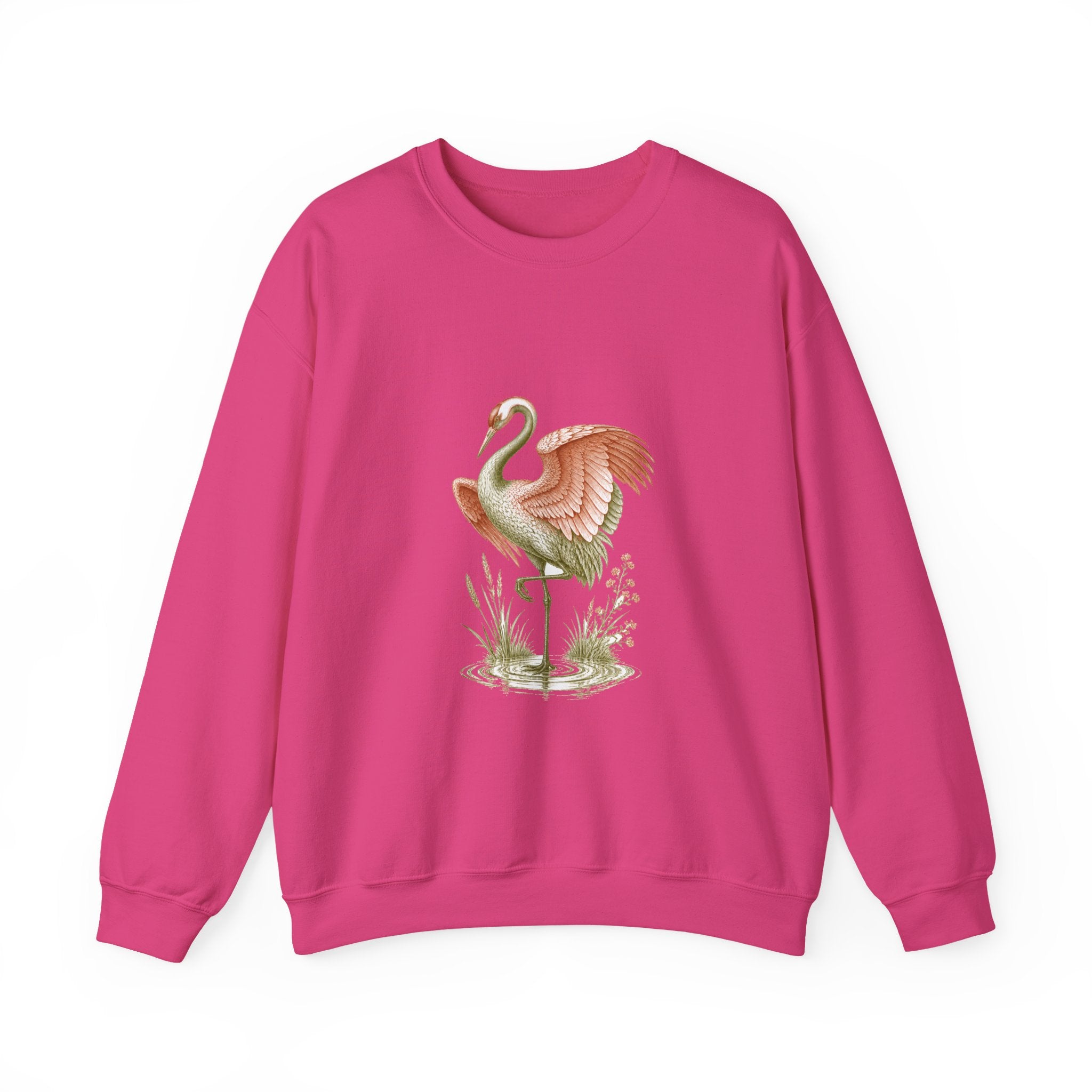 Matching Couple Sweatshirt - Tiger & Crane Matching Couple Premium Fleece Sweatshirt Vintage Art His Hers Honeymoon Gift - Design B