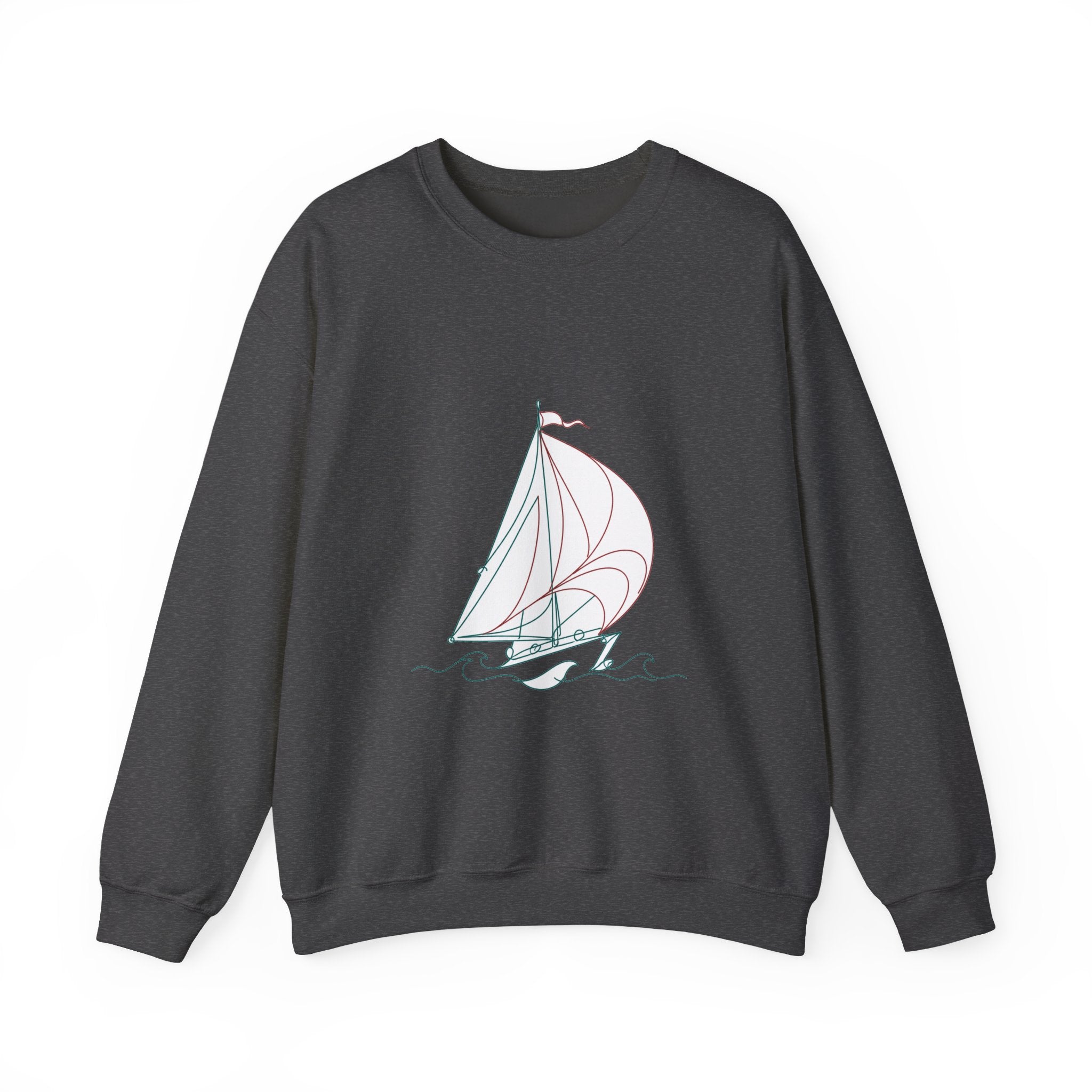 Matching Couple Sweatshirt - Anchor & Sail Matching Couple Comfort Colors Crew Minimalist Art His Hers Christmas Gift - Design B