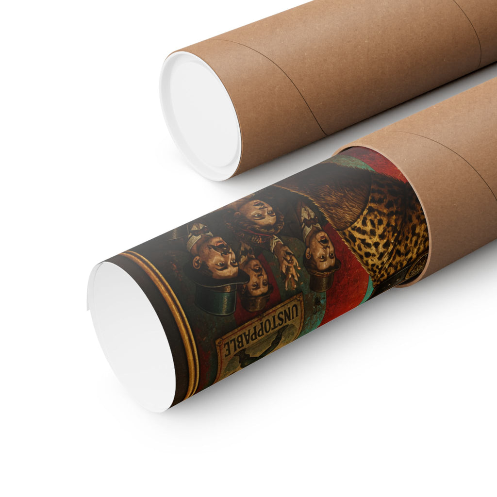 Strongman Bear Wall Art Poster 24×36 Baroque Studio Decor Maximalist Print